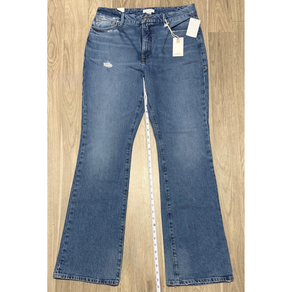 Good American Blue Flare Jeans